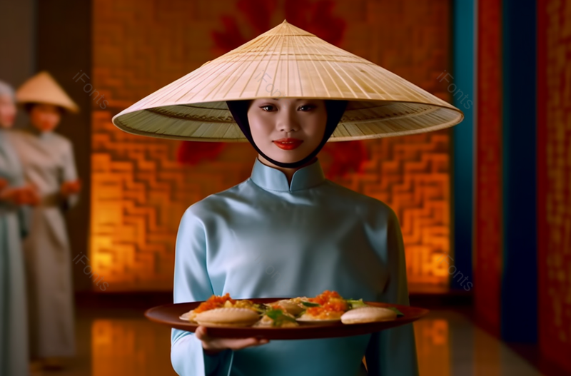 吃饭女招待饮食越南人服务东亚人,高清,摄影图,摄影图片,图片大全,摄影图免费下载